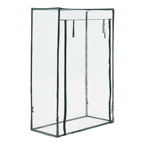 Tomatengewächshaus Terzigno 100x50x150cm Transparent [en.casa]