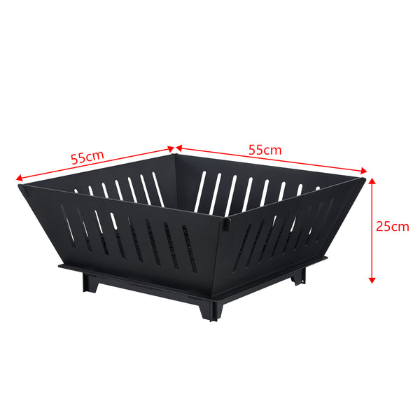 Feuerstelle Fedje Feuerschale 25 x 55 x 55 cm [casa.pro]