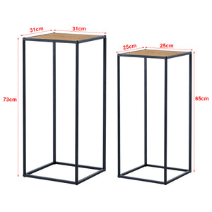 Beistelltische Gamleby im 2er Set Satztisch Holz-Optik [en.casa]