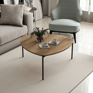 Couchtisch Gladsaxe 40x90x89 cm Walnussoptik / Schwarz [en.casa]