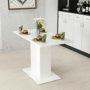 Esstisch Galten für 4 Personen Weiß [en.casa]