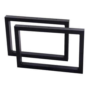 Tischgestell Lunderskov 2er-Set Stahl 35x50cm Schwarz [en.casa]