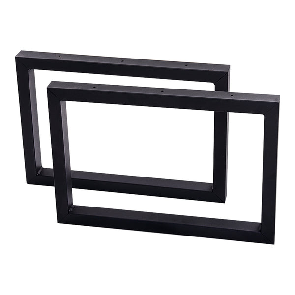 Tischgestell Lunderskov 2er-Set Stahl 35x50cm Schwarz [en.casa]