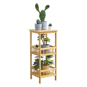Standregal Pyhäjärvi Bambus 79x33x33 cm Natur [en.casa]
