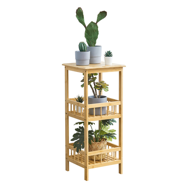 Standregal Pyhäjärvi Bambus 79x33x33 cm Natur [en.casa]