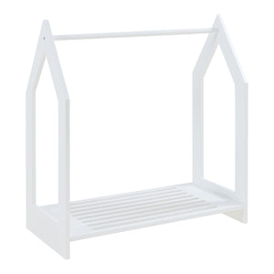 Garderobenständer Langeskov 78x75x35cm Weiß [en.casa]