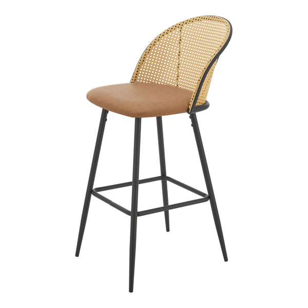 Barhocker Gausdal 2er Set Braun / Schwarz [en.casa]