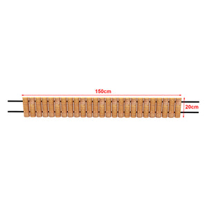 Palisade Rotta 150x20 cm Natur [en.casa]