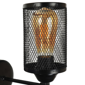 Wandleuchte Kenilworth Schwarz 1 x E27 [lux.pro]