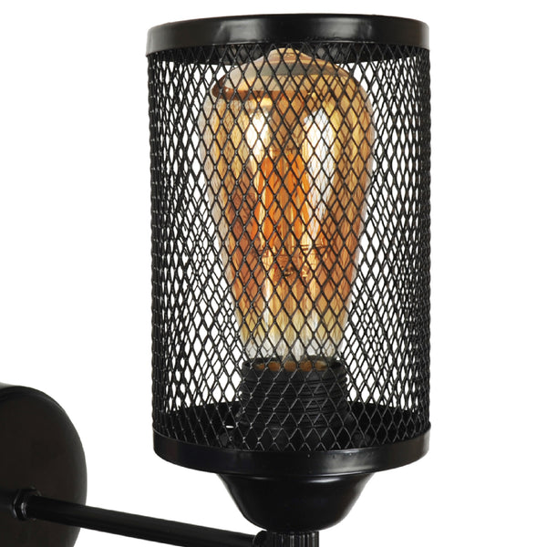 Wandleuchte Kenilworth Schwarz 1 x E27 [lux.pro]