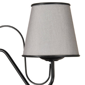 Wandleuchte Hampshire 1 x E27 Grau [lux.pro]