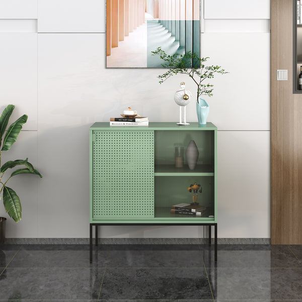 Sideboard Eidsvoll 80x45x85cm Grün [en.casa]