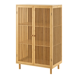 Beistellschrank Grong Bambus [en.casa]