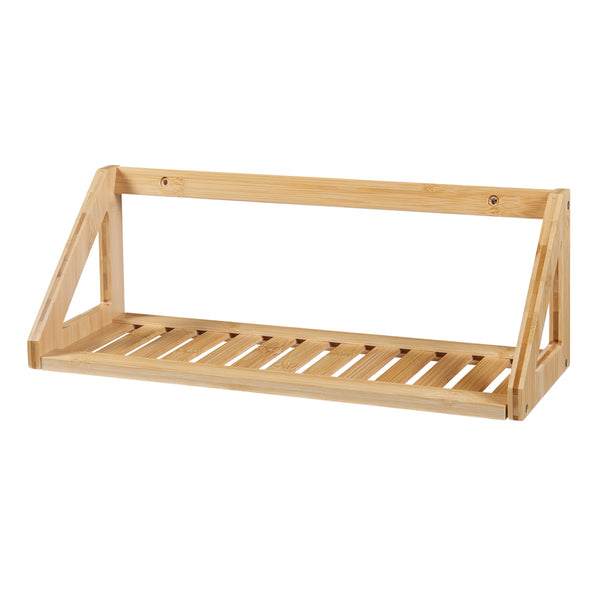 Wandregalset Gjerdrum 2er Set 43x15x15cm Bambus [en.casa]