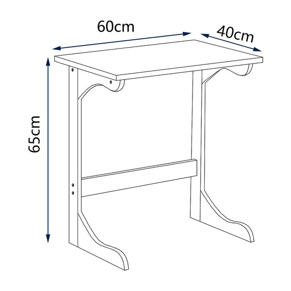 Laptoptisch Hægebostad 65x60x40 cm Bambus [en.casa]