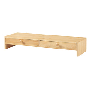 Monitorständer Hallstahammar 56x18x9,5 cm Bambus [en.casa]