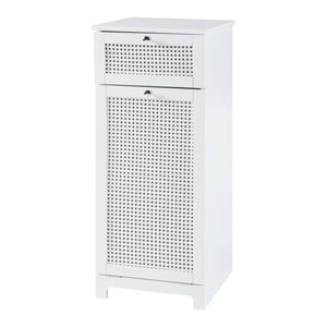Wäscheschrank Karlsøy 90x38x40cm Weiß [en.casa]
