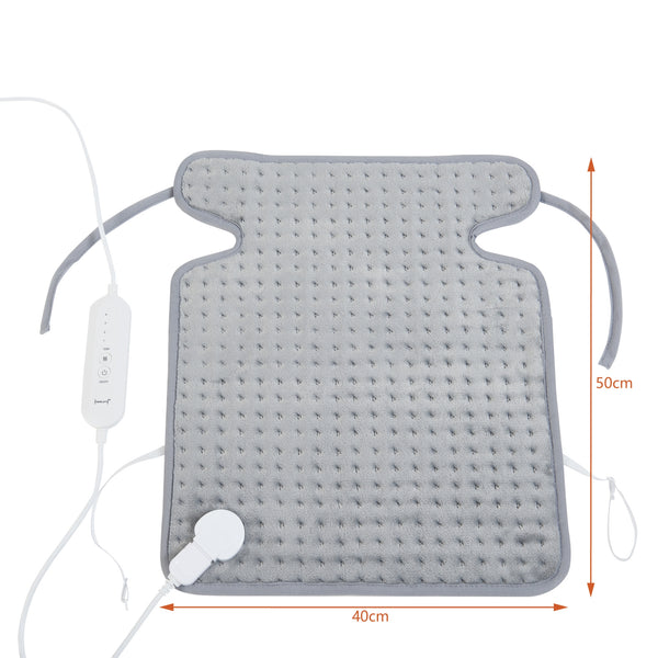 Elektrisches Heizkissen Calvera 80W 50x40cm Grau [en.casa]