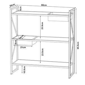 Pflanzenregal Berkelland Metall Schwarz [en.casa]