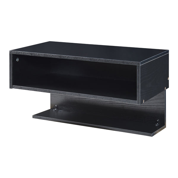 Wandregal Gauldal 57x30x32 cm Schwarz [en.casa]
