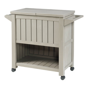 Outdoor Kühlwagen Arsita 102x47x87 cm Beige [casa.pro]