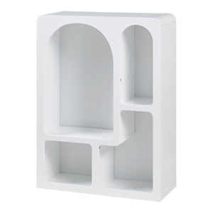 Standregal Vågå 80x60x24 cm Weiß [en.casa]