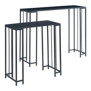 Konsolentisch Ørsta 2er Set Schwarz [en.casa]