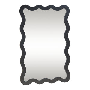 Wandspiegel Koster 90x60 cm Schwarz [en.casa]