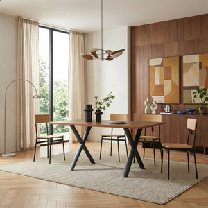 Tischgestell Klixjö 2er-Set Stahl 72x70x10 cm Schwarz [en.casa]