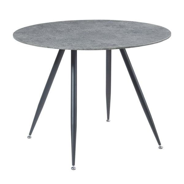 Essgruppe Fitjar 5-teilig Betonoptik/Dunkelgrau [en.casa]