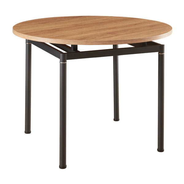 Essgruppe Hemnes 5-teilig Eicheoptik/Beige [en.casa]