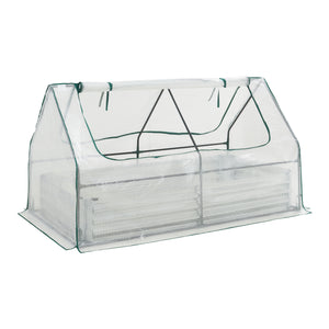 Hochbeet mit Gewächshaus Balsorano 186x96x98 cm [en.casa]