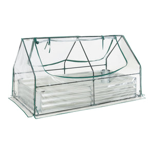 Hochbeet mit Gewächshaus Balsorano 186x96x98 cm [en.casa]