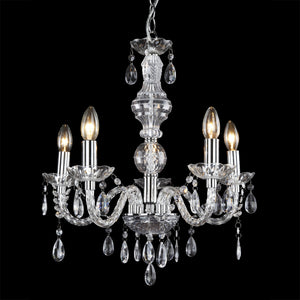 Kronleuchter Elegance 56 x Ø 52 cm Kristall/Chrom lux.pro