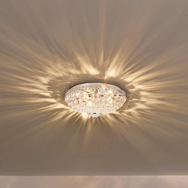 Deckenleuchte Kunst-Kristalle Lydia Ø40cm [lux.pro]