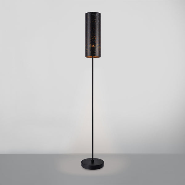 Stehleuchte 142cm Stehlampe Standleuchte Stand Lampe Metall Schwarz [lux.pro]