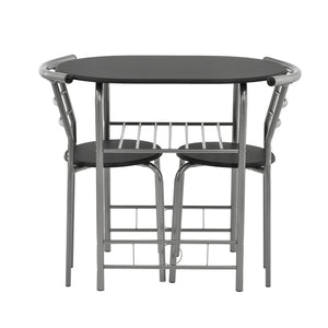 Essgruppe Yiltornio (Set, 3-tlg) Schwarz/Silver [en.casa]