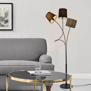 Stehleuchte Treviso 146 cm 3-Flammig E14 Max. 40W Metall Mehrfarbig lux.pro