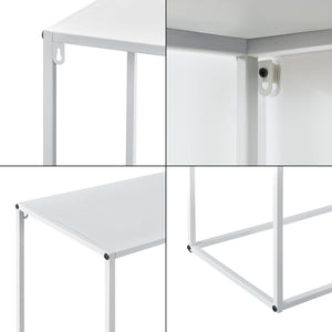 Konsolentisch Aiora 95x110x32cm Metall Weiß [en.casa]