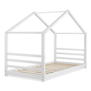 Hausbett Vardø 90x200cm Weiß mit Matratze [en.casa]