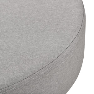 Couchtisch Nelson Ø 60 cm Polster Grau/Schwarz en.casa