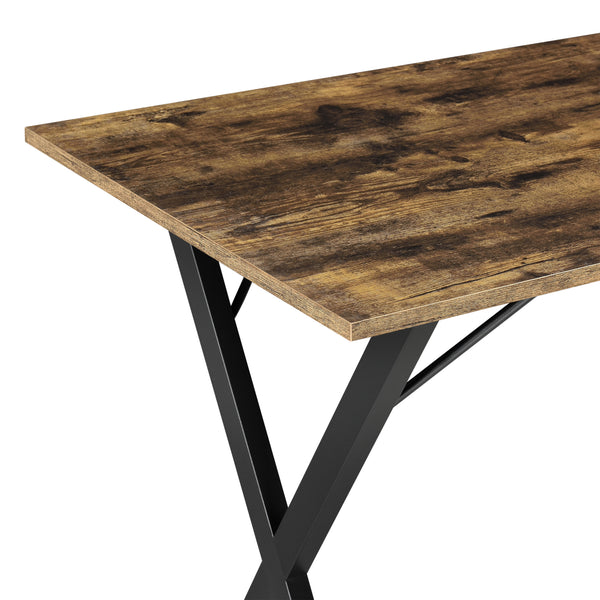 Esstisch Arboga 120x60x75cm für 4 Personen Dunkler Holzton en.casa