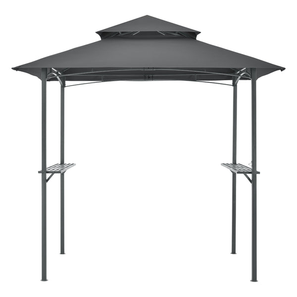 Grillpavillon Parga 250x241x151cm Dunkelgrau en.casa