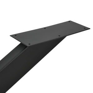 Tischgestell Oberau 150x78x71 cm Schwarz [en.casa]