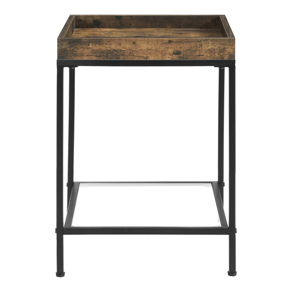 Beistelltisch Mariefred 55x40x40cm mit Ablage Dunkler Holzton [en.casa]