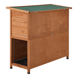 Kaninchenstall Falkenau Kleintiergehege 104x122x50cm Tannenholz [en.casa]