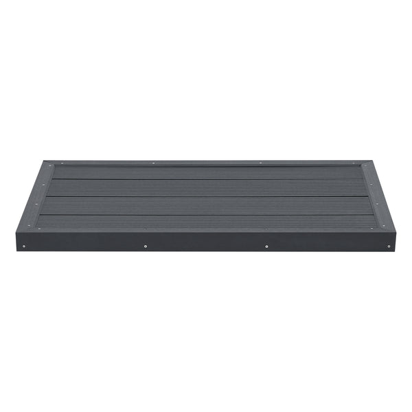 WPC Bodenplatte Nürtingen für Solardusche 101x63x5,5cm [en.casa]