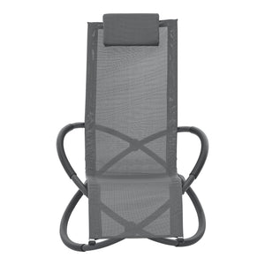 Schaukelliege Pulsano 150 kg Dunkelgrau [en.casa]