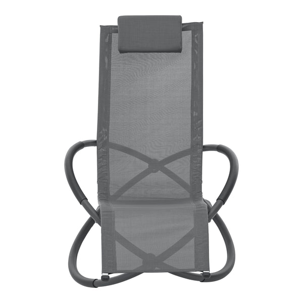 Schaukelliege Pulsano 150 kg Dunkelgrau [en.casa]