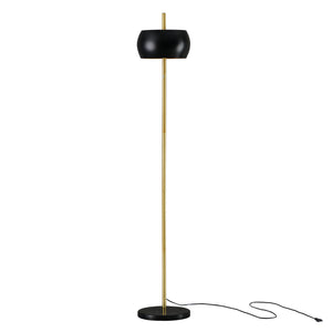 Stehlampe Luton Schwarz/Gold [lux.pro]